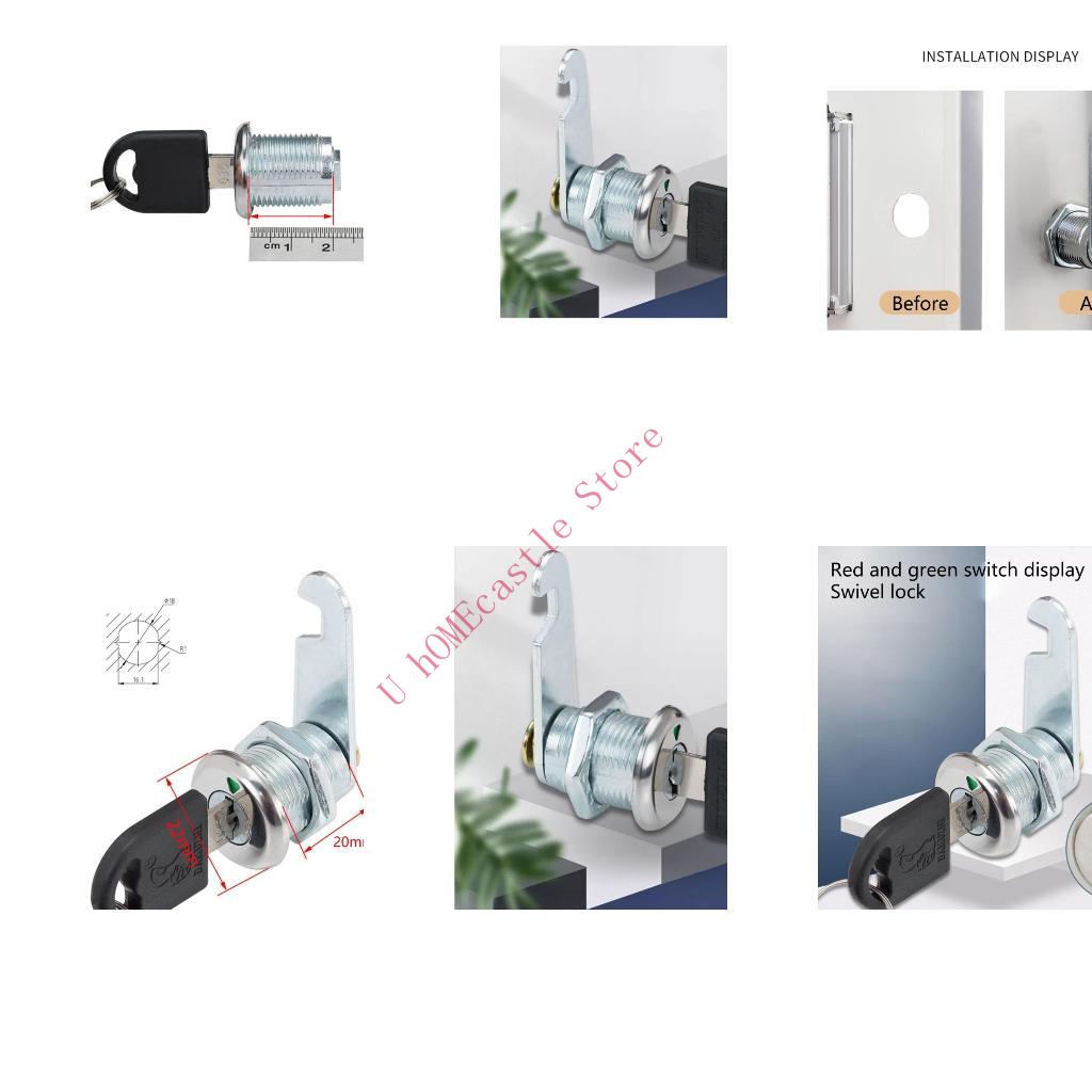 Furniture Hardware Lock - 63HF 2세트 서랍 캠 잠금 보안