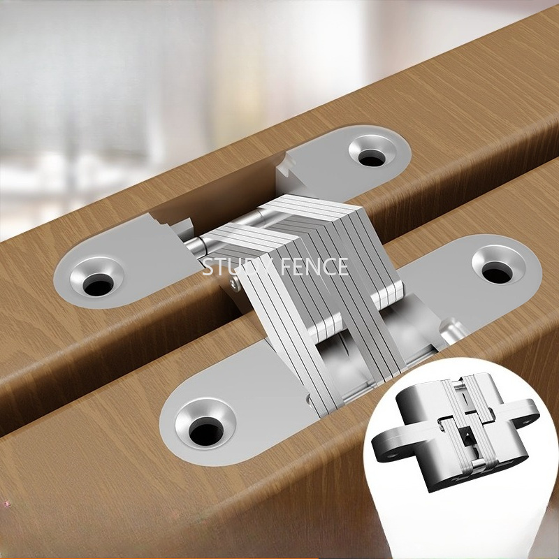 Used Furniture Hardware - 2PCS 금속 숨겨진 크로스 힌지 가정용
