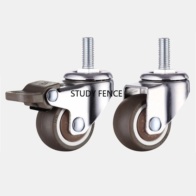 Office Furniture Hardware - 4개의 M6 나사 캐스터 1/1.25/1.5/2인치 가구