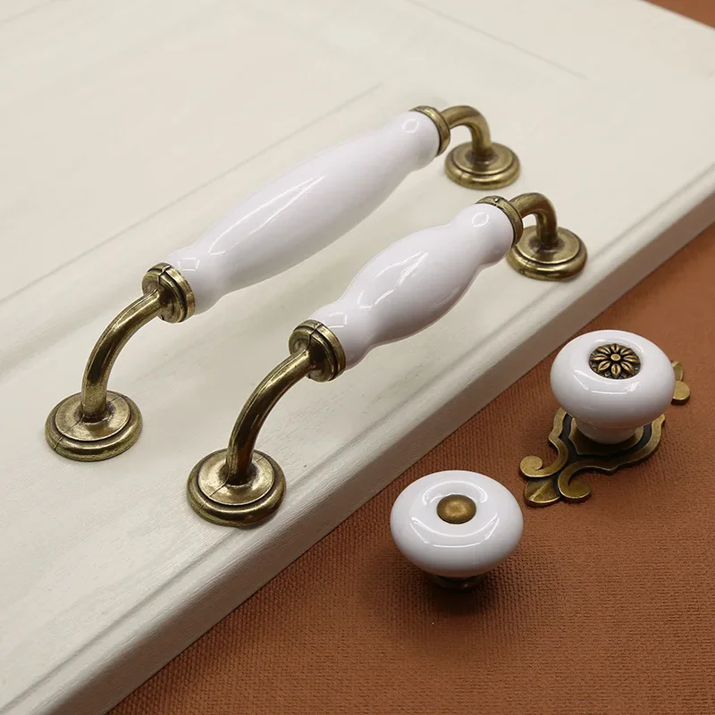Furniture Rotating Hardware - 아연 합금 세라믹 손잡이, 현대 미니멀리스트,