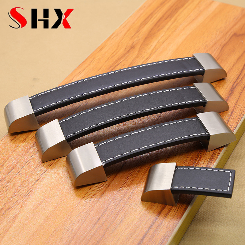 Office Furniture Hardware - 현대적인 고급 가죽 손잡이 손잡이형 손잡이