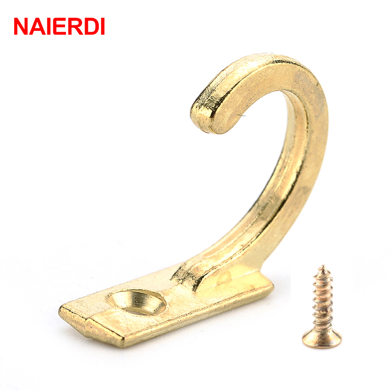 Furniture Hardware Lock - NAIERDI-작은 골동품 벽걸이 후크 10 개,