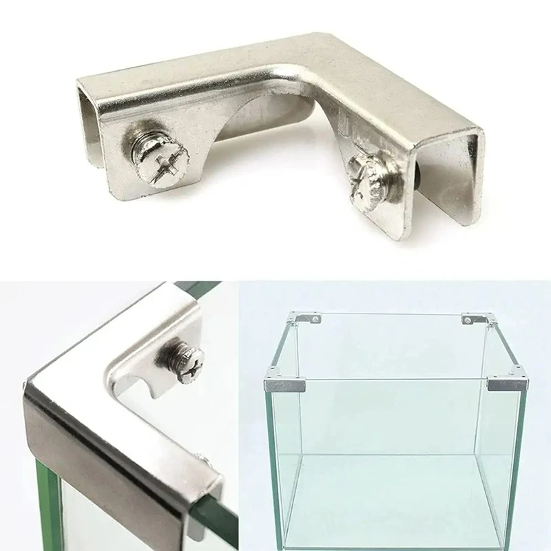 Furniture Hardware Types - 4Pcs L 유형 유리 고정 클립