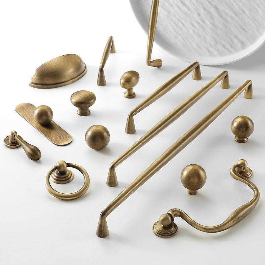 Furniture And Kitchen Hardware Fitting - 프랑스어 빈티지 황동 가구는 옷장 서랍