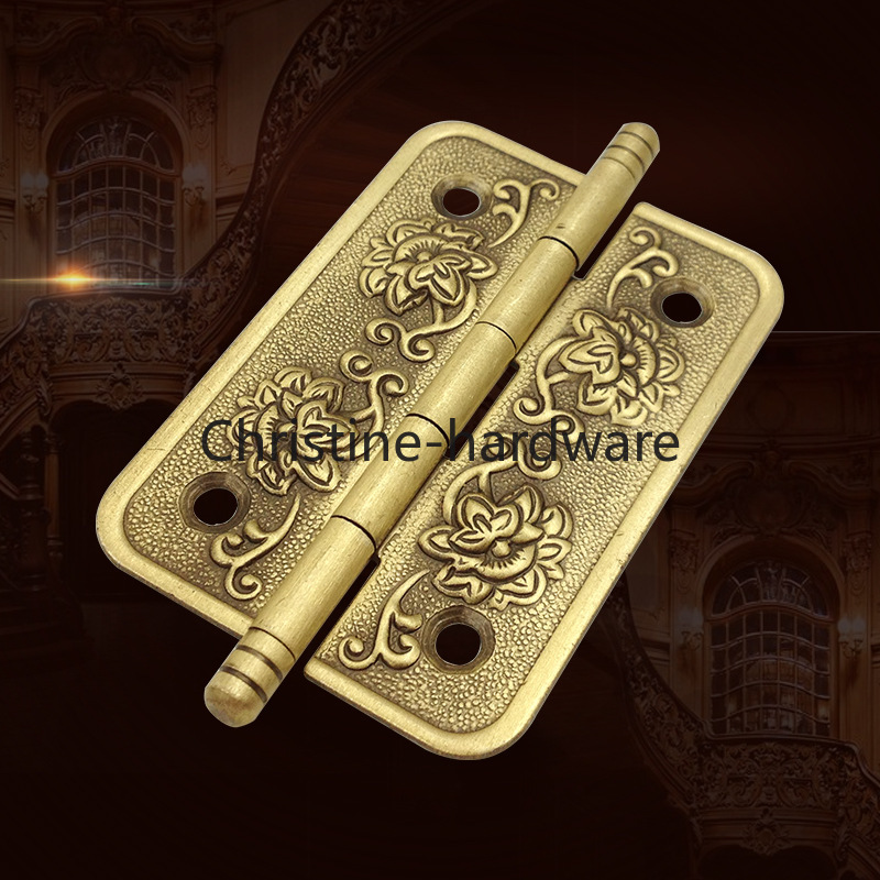 Furniture Hardware Types - 2개의 두꺼운 황동 헤비듀티 힌지, 가구용