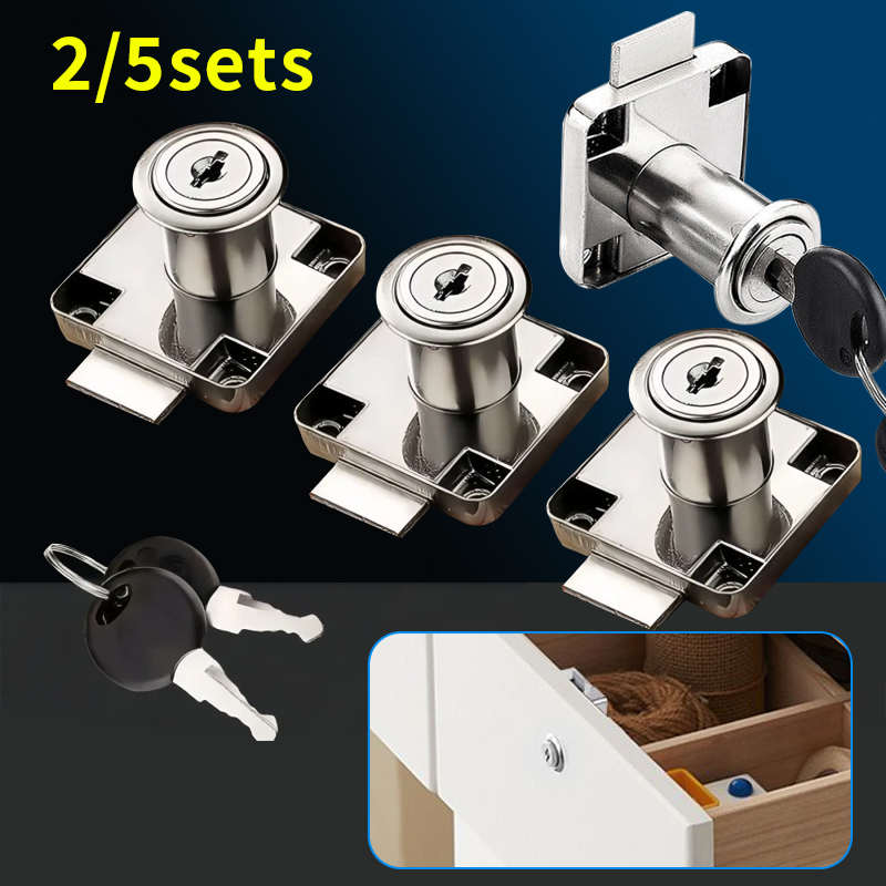 Used Furniture Hardware - 열쇠가 포함된 서랍 잠금장치 2/5세트, 하드웨어