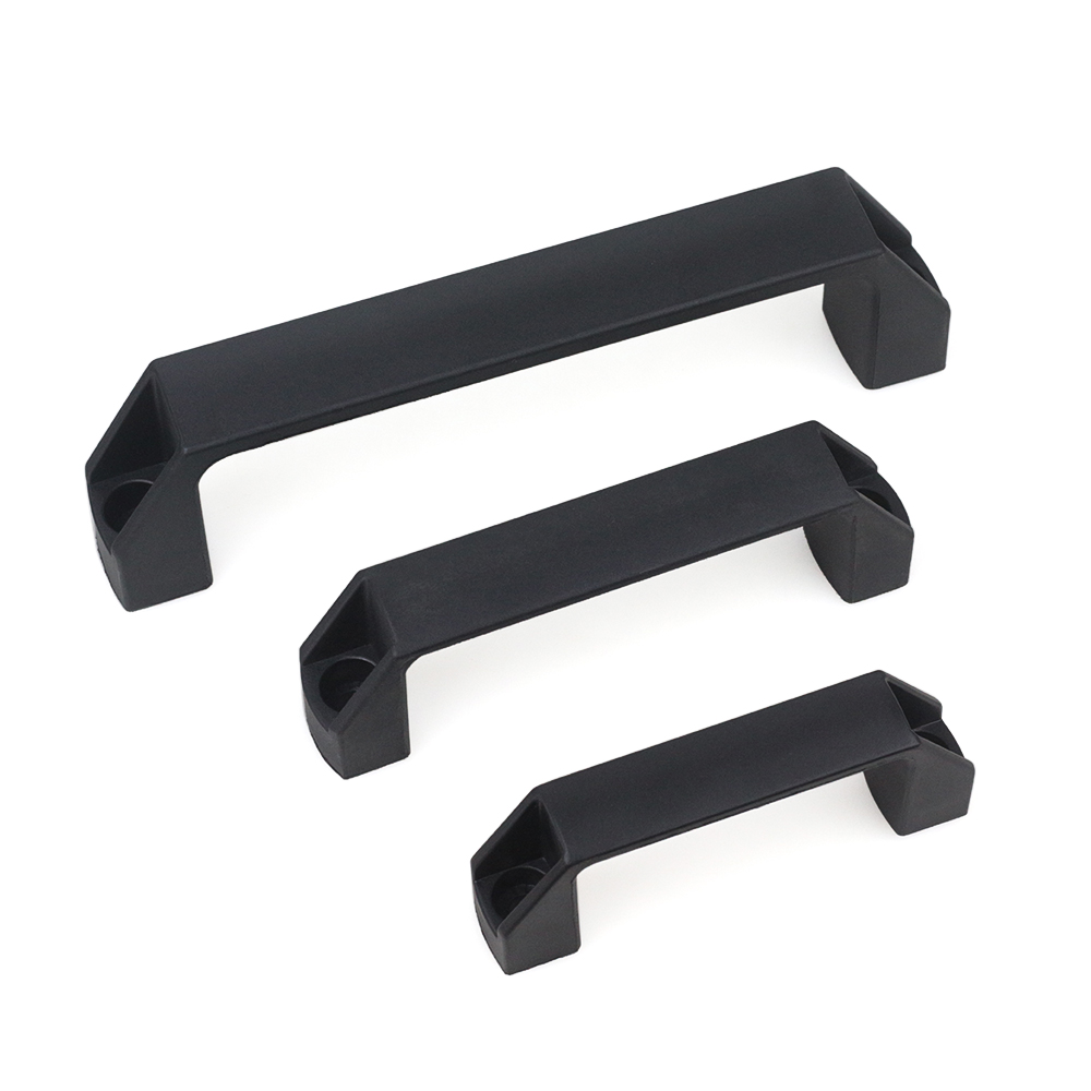 4개/세트 플라스틱 나일론 V 슬롯 블랙 도어 핸들 2 - Furniture Rotating Hardware 리뷰 및 가격