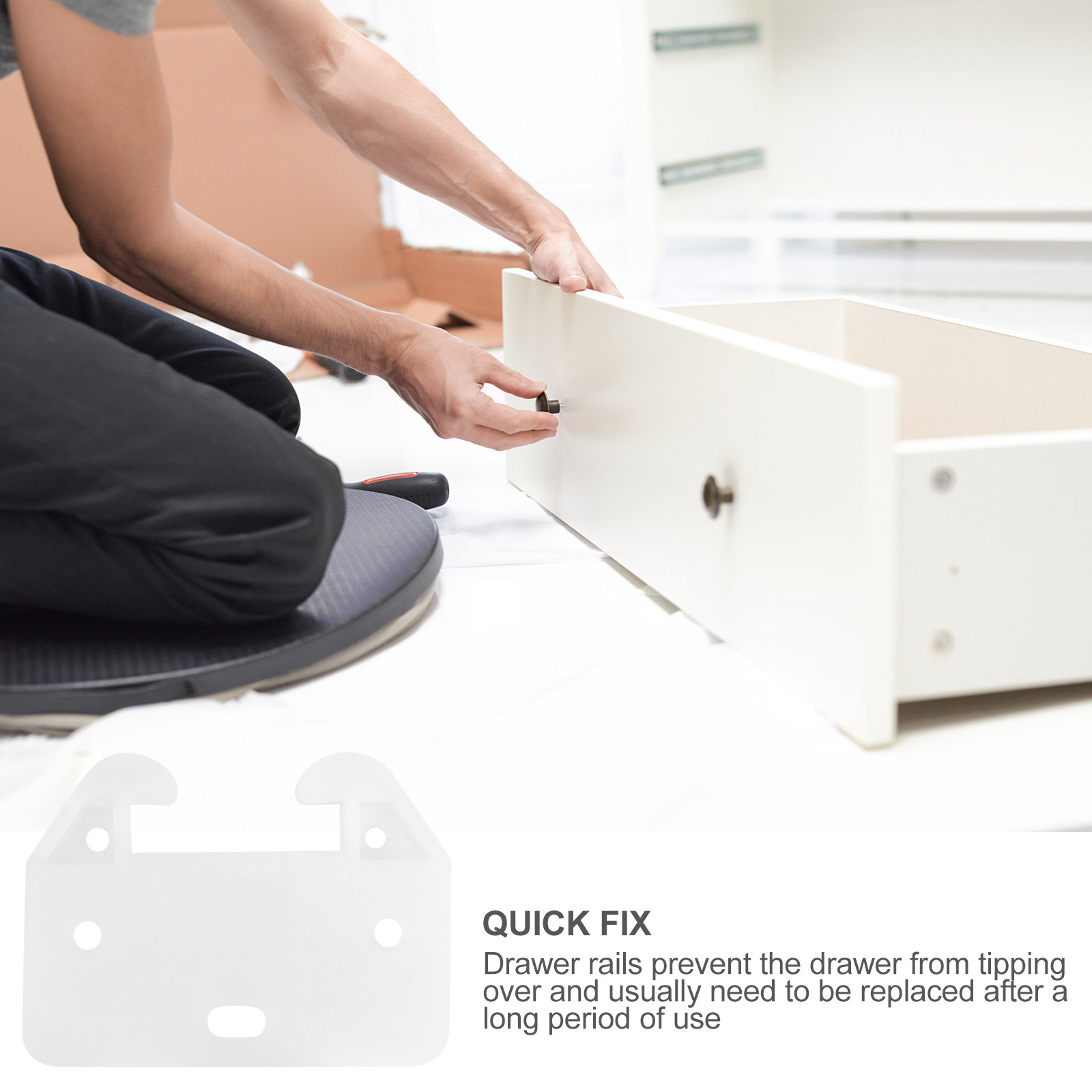 100Pcs 서랍 트랙 가이드 흰색 7 홀 교체용 백  - Furniture Hardware With Backplate 리뷰 및 가격