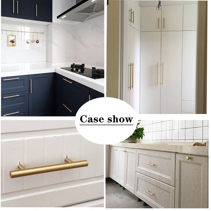 현대 골드 브러시 스트레이트 찬장 핸들 손잡이 스테인레 - Furniture Rotating Hardware 리뷰 및 가격