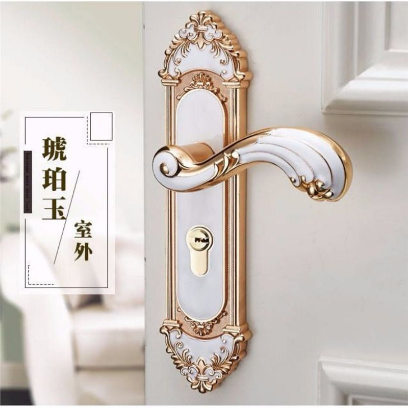 유럽 ​​스타일 무음 방문 손잡이 패션 인테리어 도어  - Furniture Hardware Lock 리뷰 및 가격
