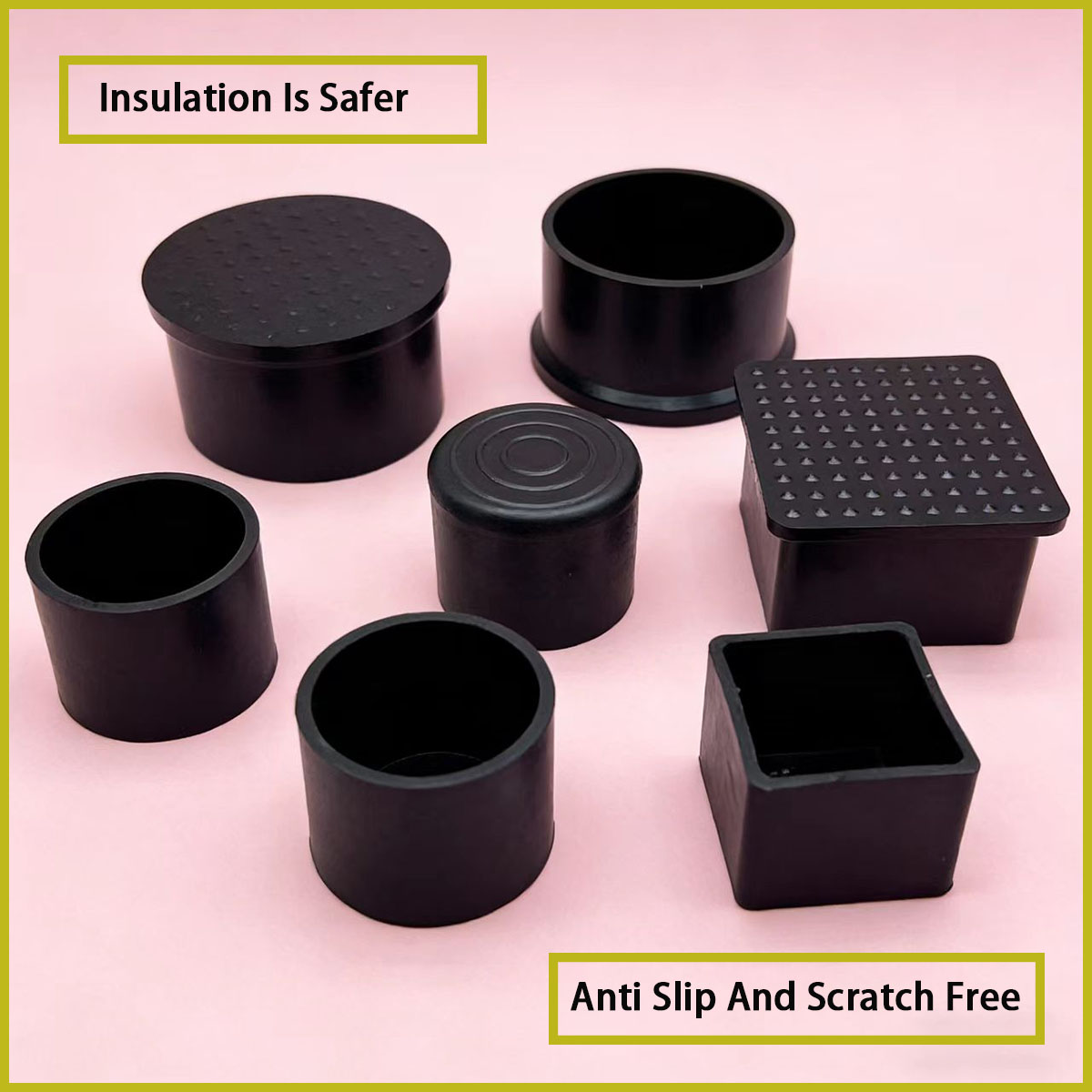 사각형/원형 검정색 PVC 연질 고무 보호 커버는 가구 - Used Furniture Hardware 리뷰 및 가격