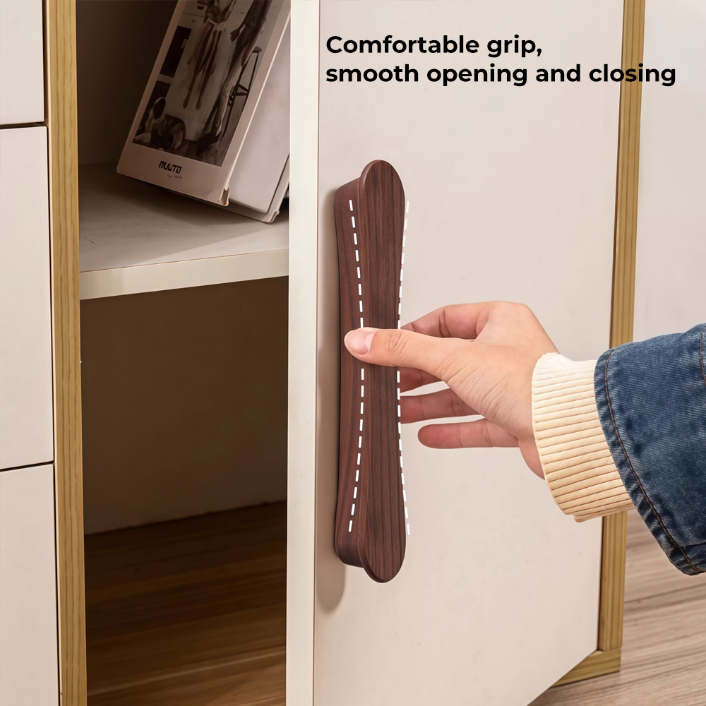 블랙 월넛 캐비닛 손잡이 나무 서랍 손잡이 주방 찬장  - Furniture Rotating Hardware 리뷰 및 가격