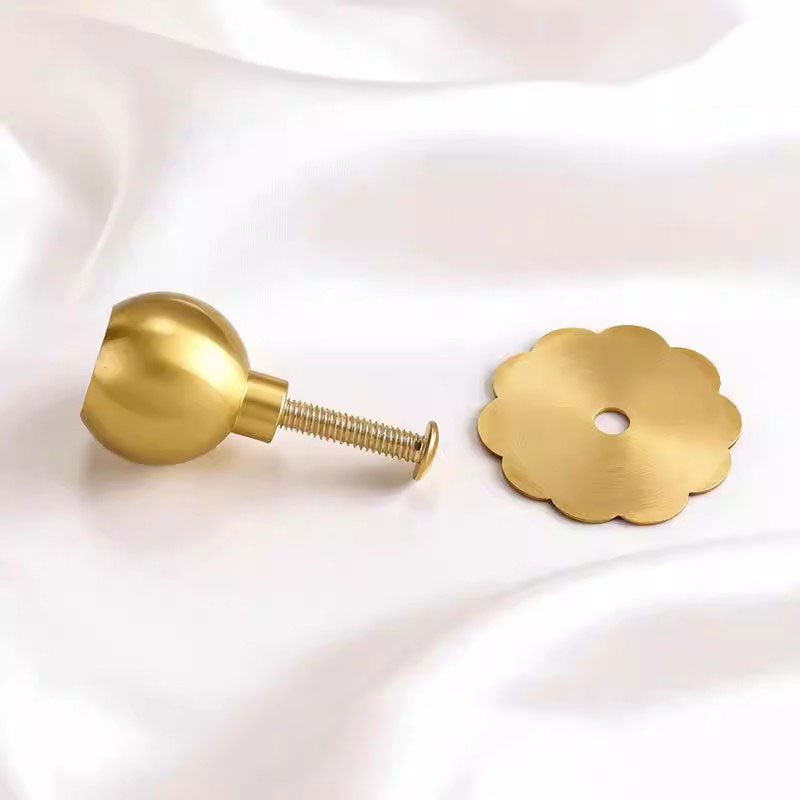 후면 플레이트가 있는 황동 볼형 손잡이, 독창적인 캐비 - Furniture Hardware With Backplate 리뷰 및 가격