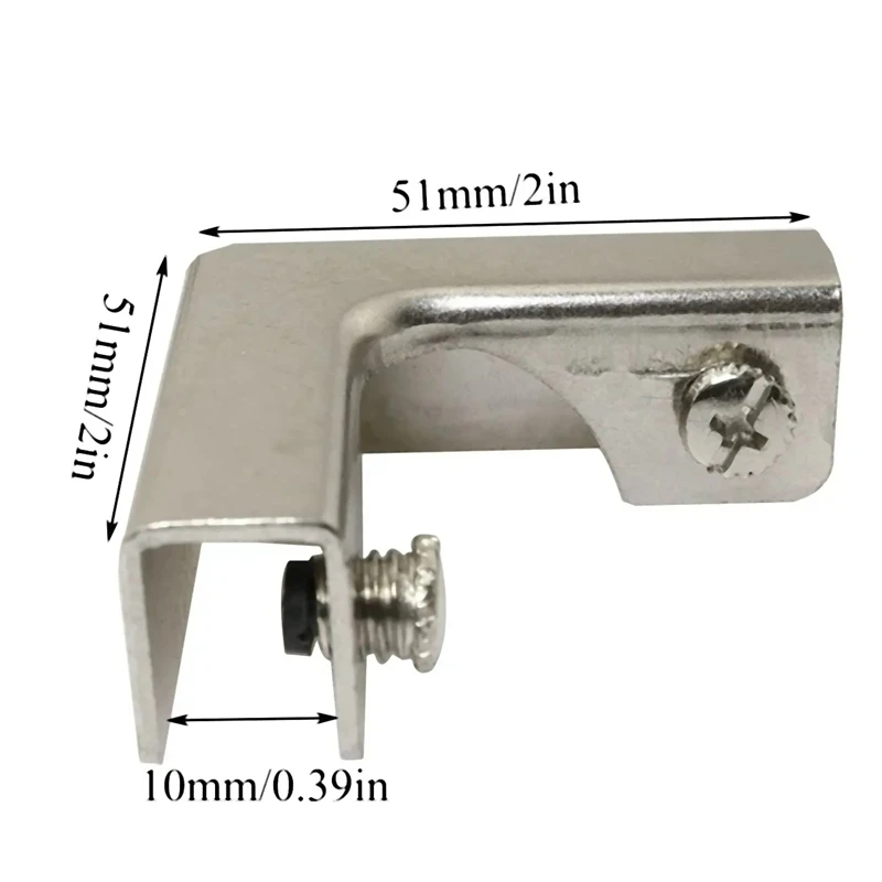 4Pcs L 유형 유리 고정 클립 6-10Mm 가구 하 - Furniture Hardware Types 리뷰 및 가격