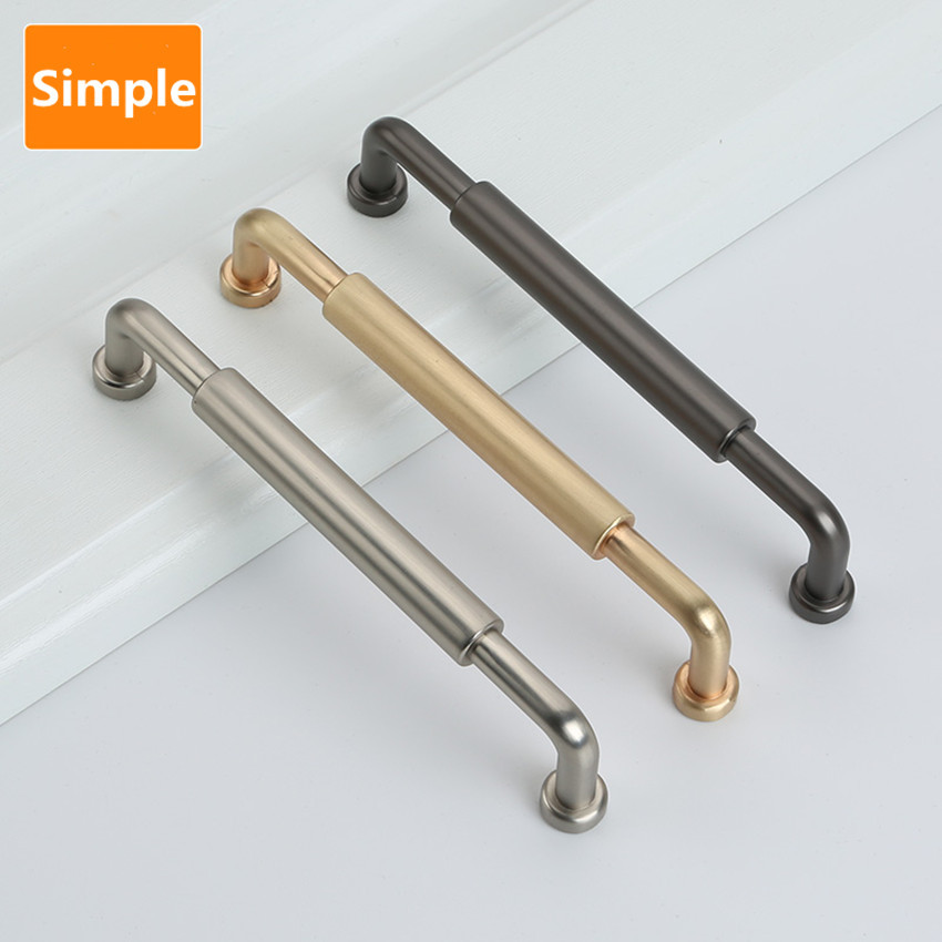 128 모던 심플 패션 황동 주방 캐비닛 옷장 문 손잡 - Furniture Rotating Hardware 리뷰 및 가격