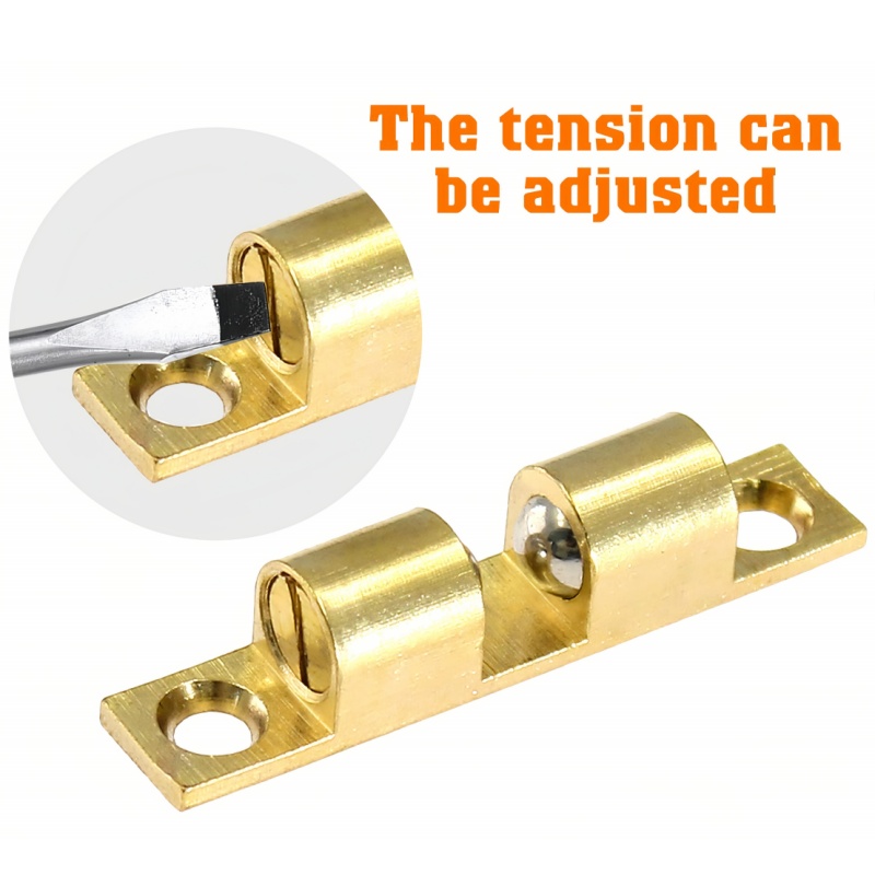 3/6pcs 캐비닛 옷장 도어 볼 캐치, 황동 더블 롤 - Furniture Hardware Lock 리뷰 및 가격