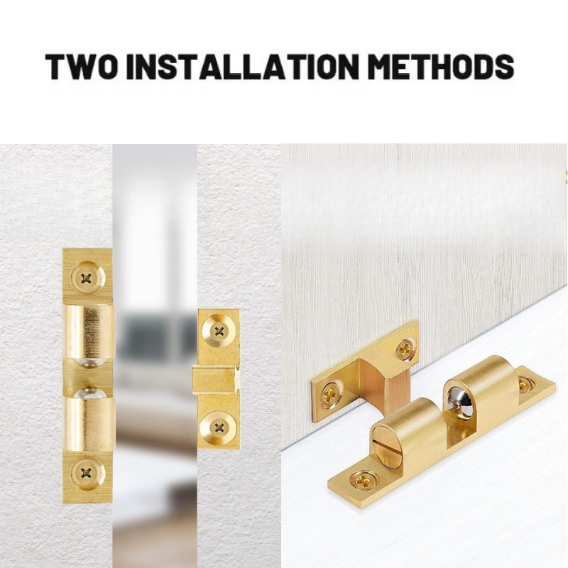 3/6pcs 캐비닛 옷장 도어 볼 캐치, 황동 더블 롤 - Furniture Hardware Lock 리뷰 및 가격