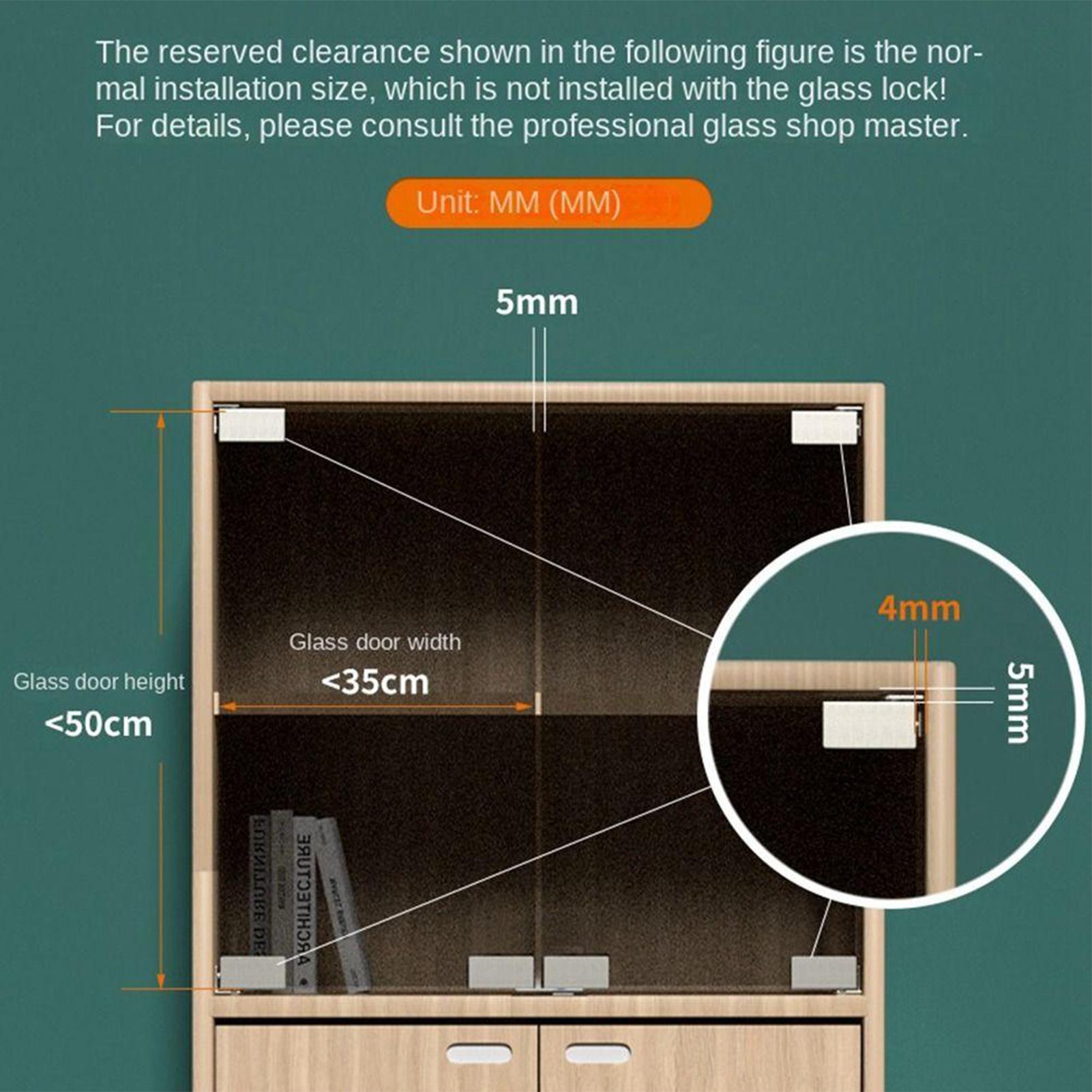 2개 비천공 유리문 힌지 디스플레이 캐비닛 힌지, 와인 - Furniture Rotating Hardware 리뷰 및 가격