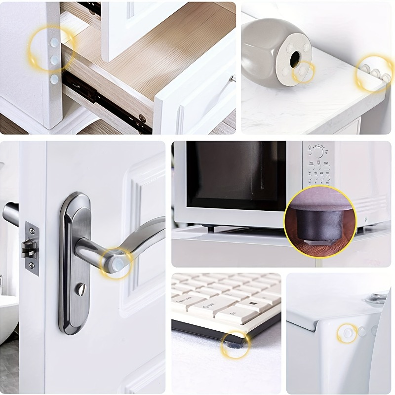50개/세트 자체 접착식 도어 스톱 충돌 방지 패드는  - Used Furniture Hardware 리뷰 및 가격