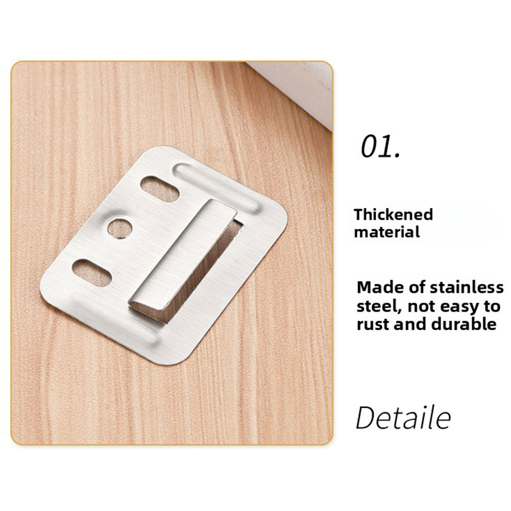 100pcs 스테인레스 스틸 벽 패널 설치 클립 헤비  - Furniture And Hardware Supplies 리뷰 및 가격