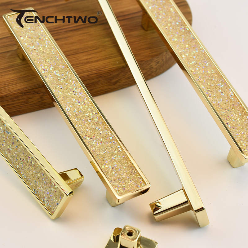 골드 크리스탈 다이아몬드 가구 손잡이 문 옷장 주방 보 - Furniture And Kitchen Hardware Fitting 리뷰 및 가격
