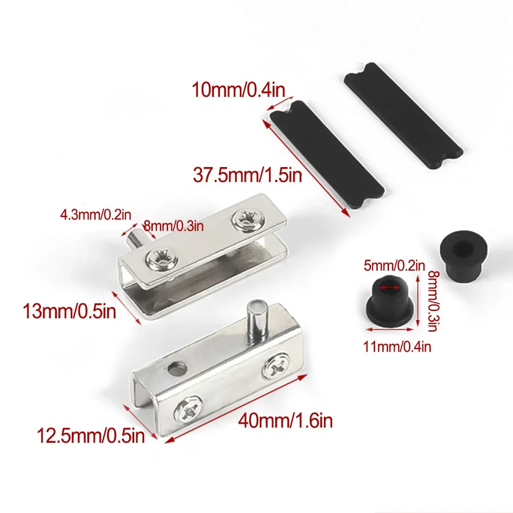 2Pcs 유리 피벗 힌지 회전 축 스테인레스 스틸 와인 - Furniture Rotating Hardware 리뷰 및 가격