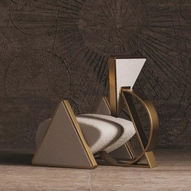 호텔과 거실에서 사용되는 현대적인 금속 삼각형 라운지  - Used Furniture Hardware 리뷰 및 가격