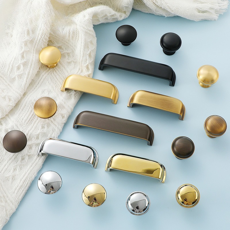현대식 솔리드 황동 가구 손잡이 주방 캐비닛 서랍 손잡 - Furniture And Kitchen Hardware Fitting 리뷰 및 가격