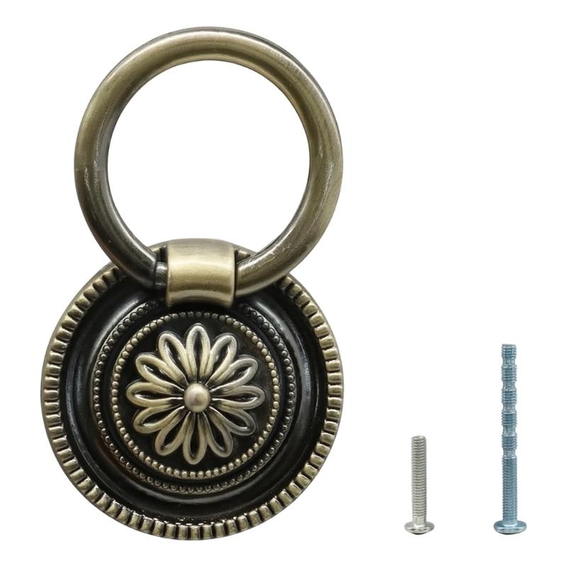 앤티크 브론즈 드롭 풀 서랍 하드웨어 세트 6개 팩,  - Furniture Hardware With Backplate 리뷰 및 가격