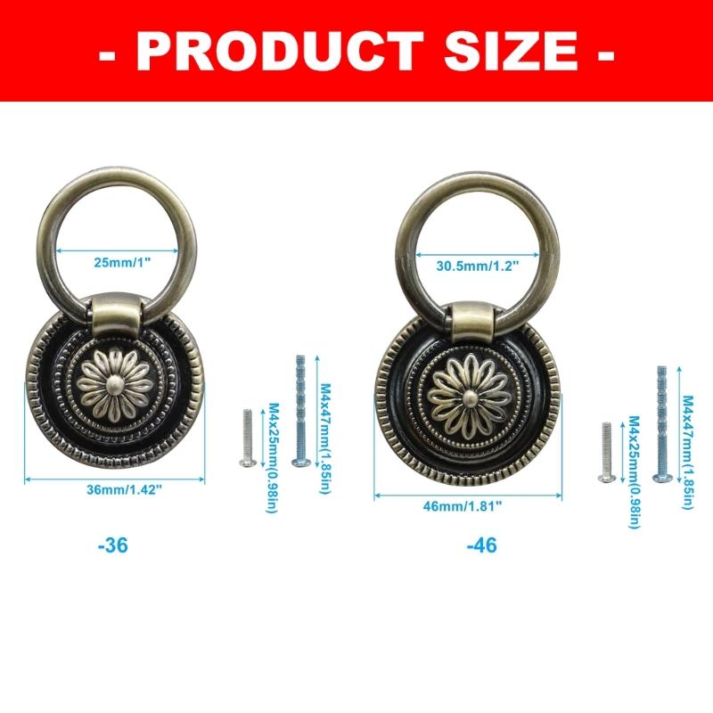 앤티크 브론즈 드롭 풀 서랍 하드웨어 세트 6개 팩,  - Furniture Hardware With Backplate 리뷰 및 가격