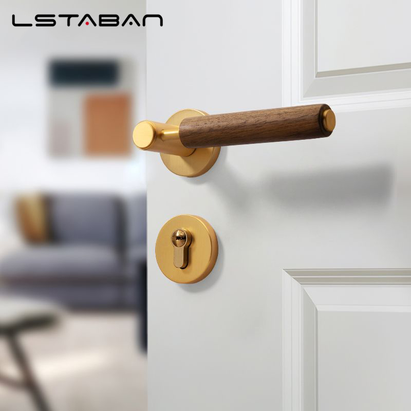 분할 음소거 도난 방지 도어 잠금 북유럽 수제 호두 나 - Furniture Hardware Lock 리뷰 및 가격