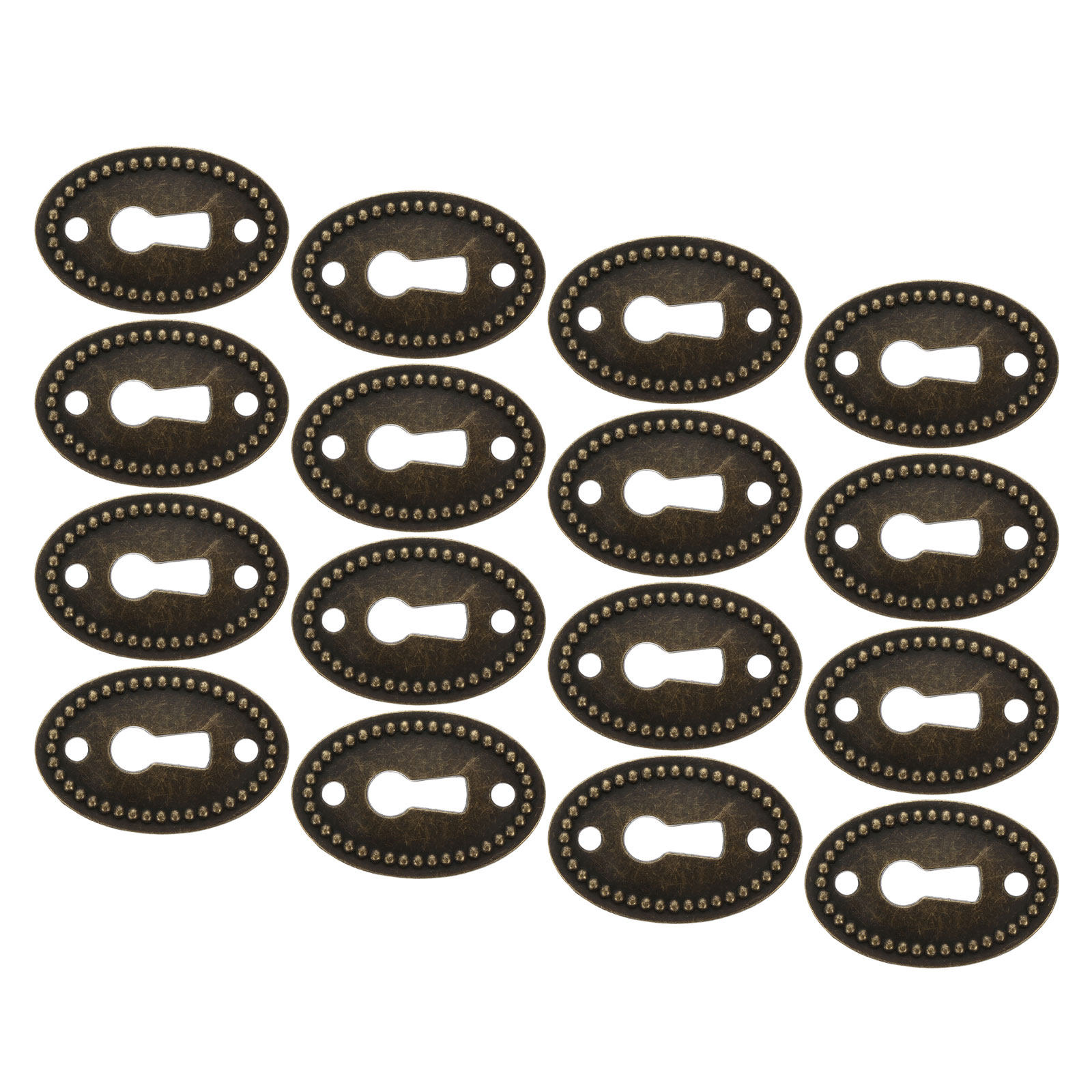 16Pcs 아연 합금 빈티지 타원형 열쇠 구멍 커버 장 - Furniture Hardware Lock 리뷰 및 가격