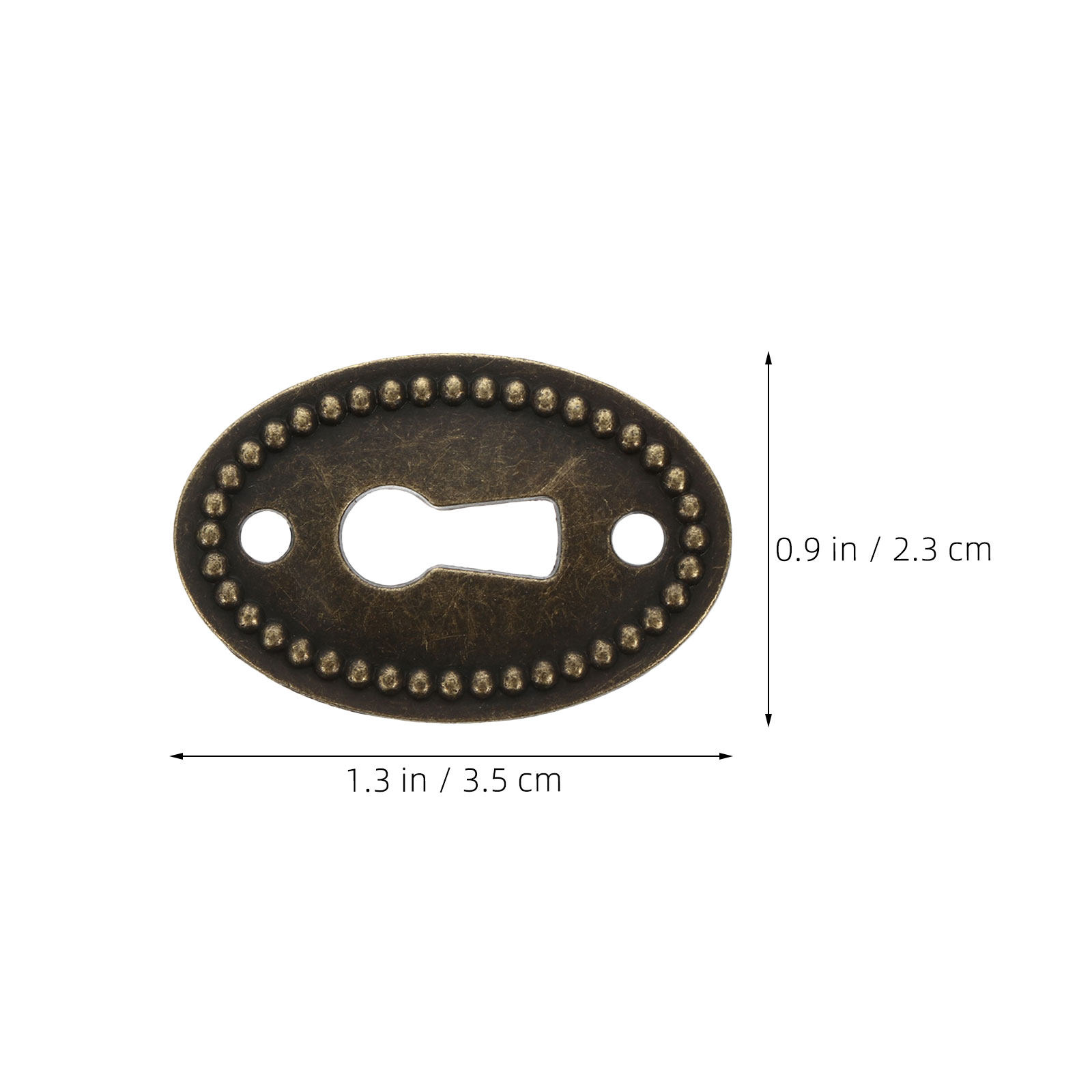 16Pcs 아연 합금 빈티지 타원형 열쇠 구멍 커버 장 - Furniture Hardware Lock 리뷰 및 가격
