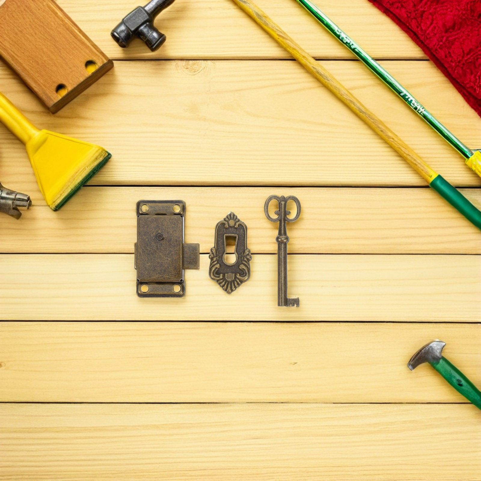 4세트 가구 캐비닛 잠금장치 철제 레트로 빈티지 찬장  - Furniture Hardware Lock 리뷰 및 가격