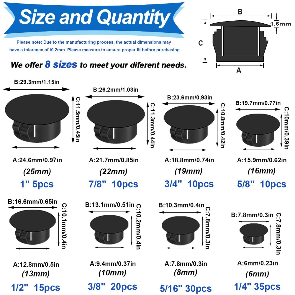 135개 블랙 커버 나사형 플러그 헤드 가구 와셔 플라 - Furniture Hardware Types 리뷰 및 가격