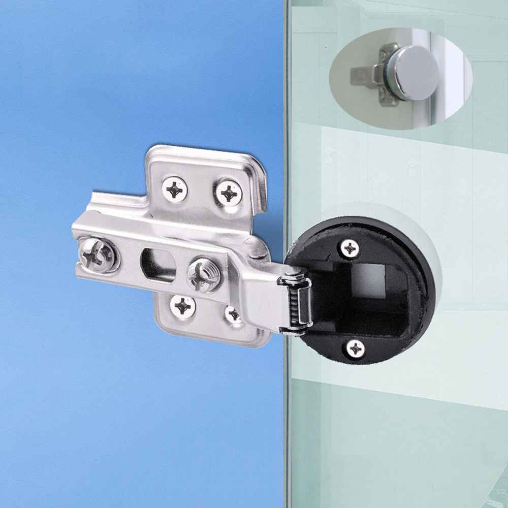 2PCS 인테리어 커넥터 하드웨어 유리 도어 힌지 캐비 - Furniture And Hardware Supplies 리뷰 및 가격