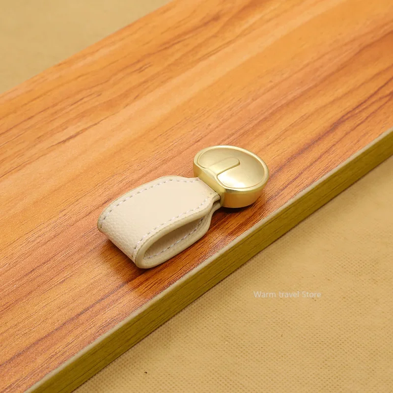 1 PCS 가죽 손잡이 가방 처리 서랍 문 손잡이 갈색 - Furniture Rotating Hardware 리뷰 및 가격