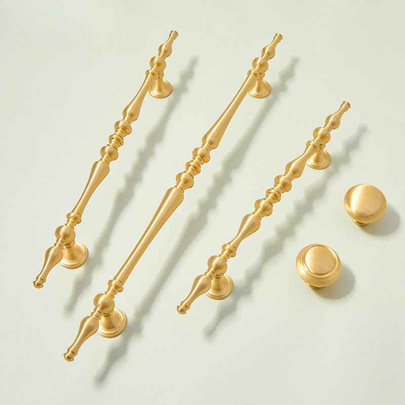 프랑스산 순황동 가구 손잡이 밝은 금색 손잡이 옷장 및 - Furniture And Kitchen Hardware Fitting 리뷰 및 가격
