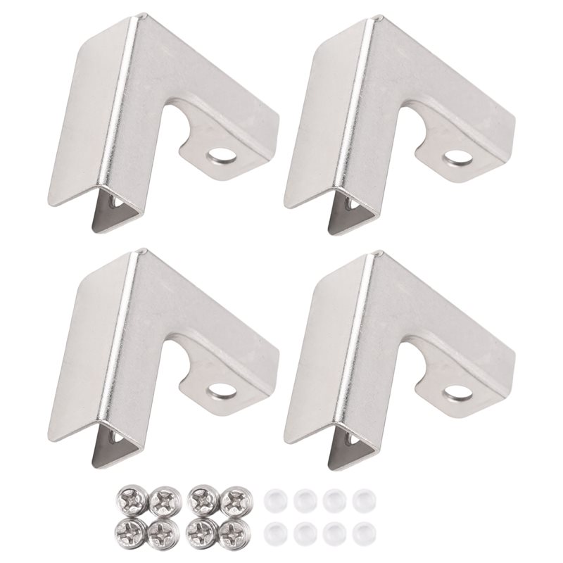 A68P-4Pcs L 타입 유리 고정 클립 2방향 유리 - Furniture Hardware Types 리뷰 및 가격