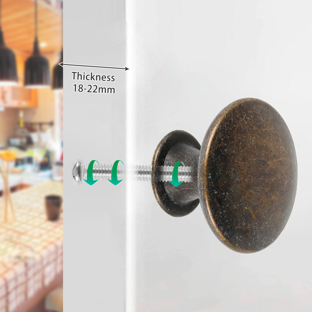 12PCS 레트로 풀 핸들 브론즈 톤 합금 주방 서랍  - Furniture And Kitchen Hardware Fitting 리뷰 및 가격