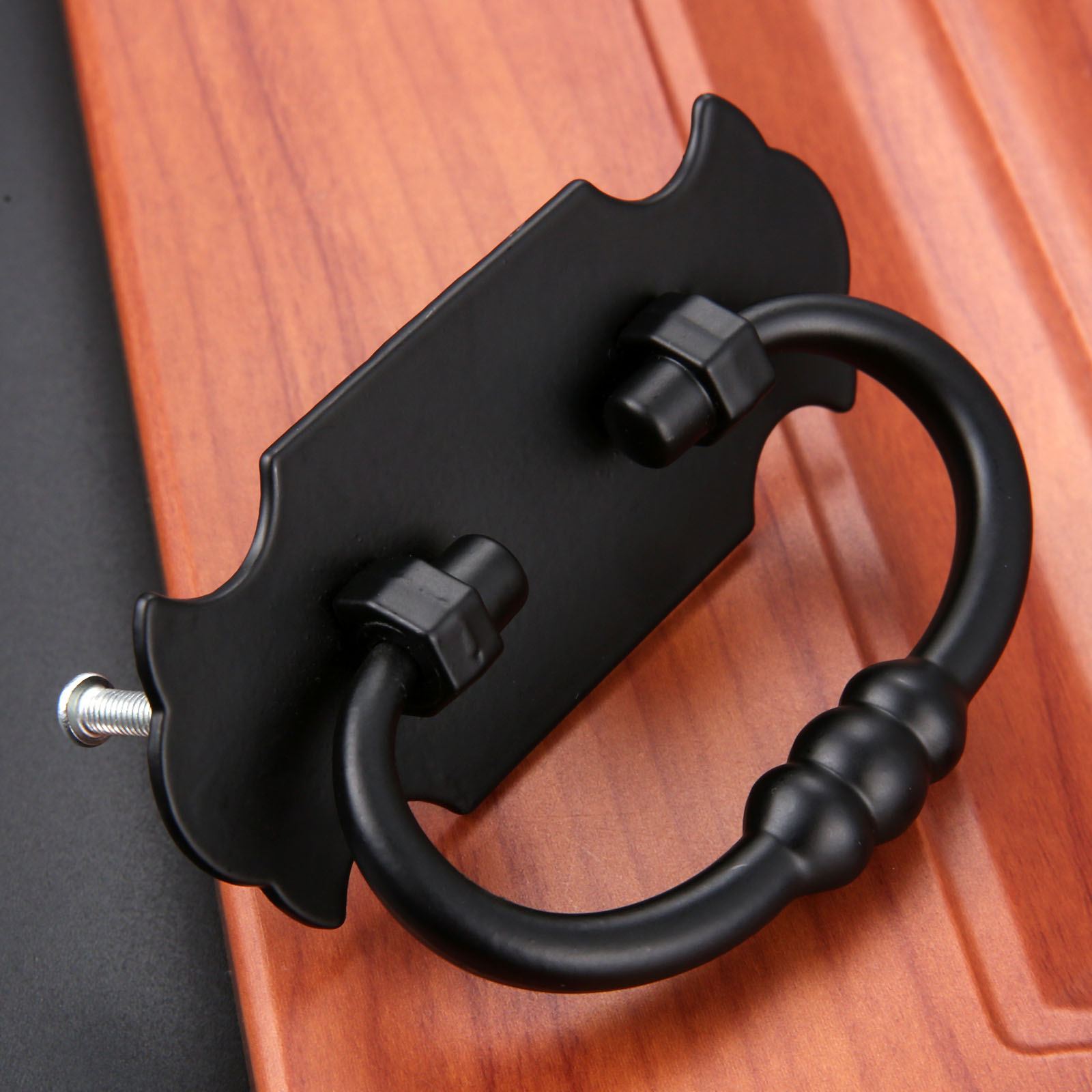 1Pc 88*56mm 블랙 핸들 아연 합금 서랍 문 캐 - Office Furniture Hardware 리뷰 및 가격
