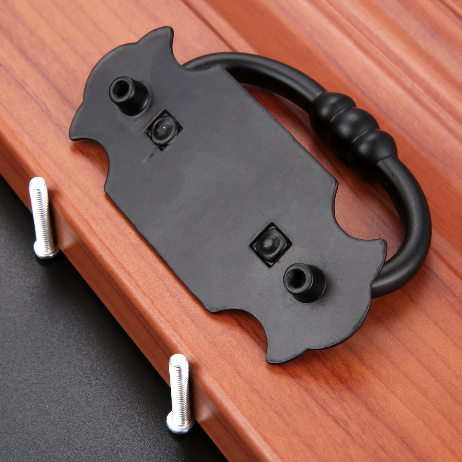 1Pc 88*56mm 블랙 핸들 아연 합금 서랍 문 캐 - Office Furniture Hardware 리뷰 및 가격