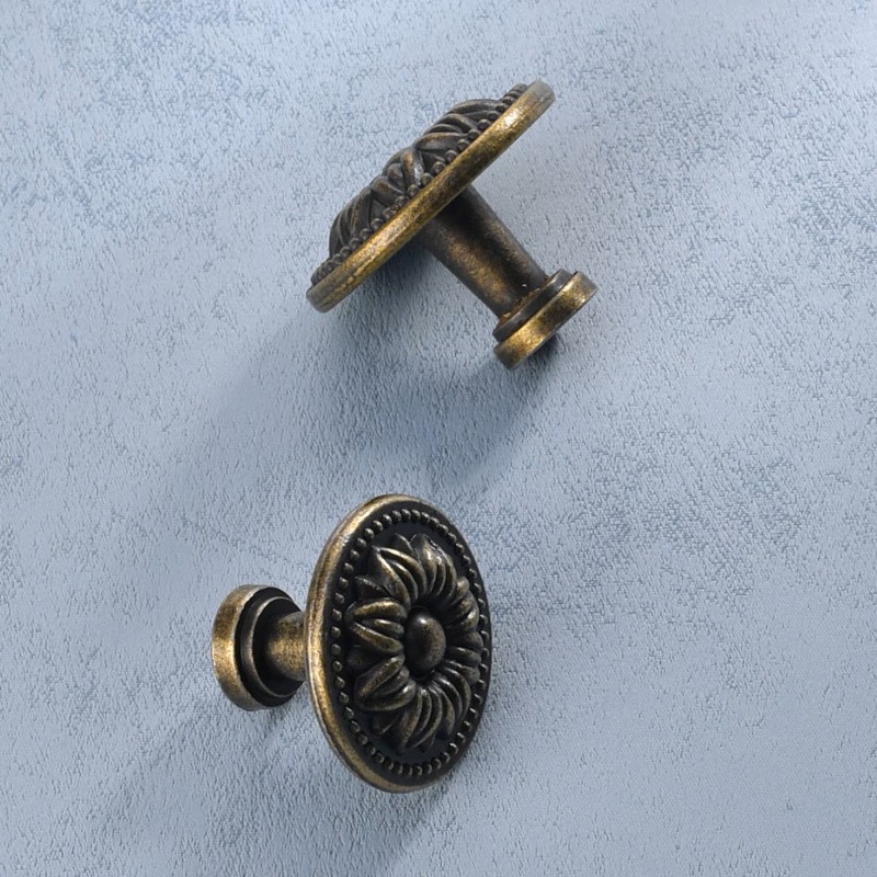 2Pcs 청동 톤 레트로 합금 주방 서랍 캐비닛 도어  - Furniture And Kitchen Hardware Fitting 리뷰 및 가격