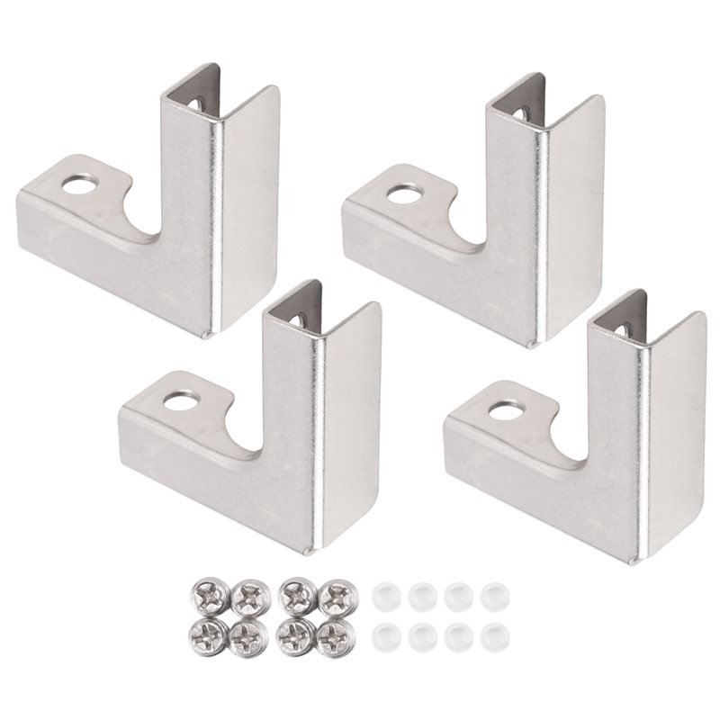 ABUI-4Pcs L 유형 유리 고정 클립 6-10Mm - Furniture Hardware Types 리뷰 및 가격