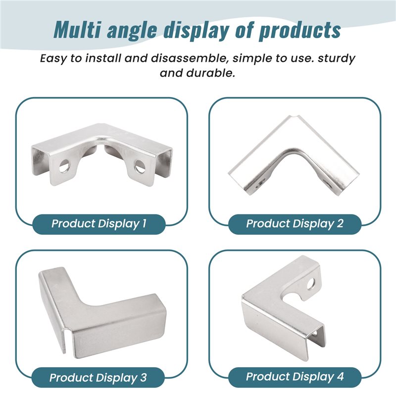 ABUI-4Pcs L 유형 유리 고정 클립 6-10Mm - Furniture Hardware Types 리뷰 및 가격